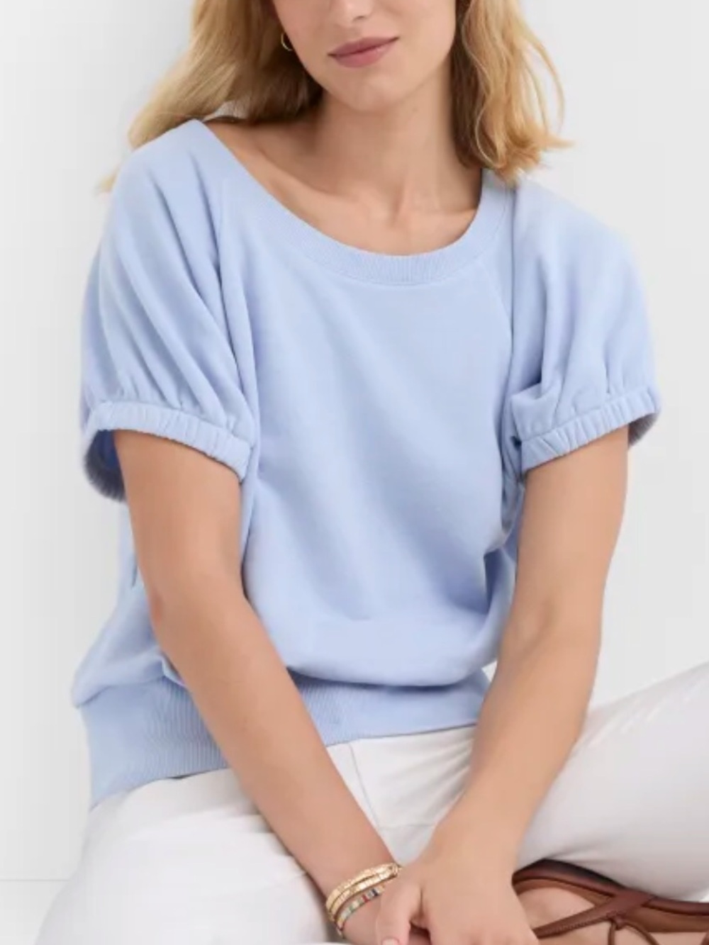 LOFT Banded Hem Sweatshirt Top